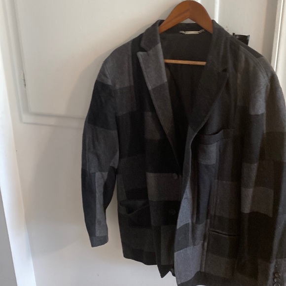 DOLCE GABBANA JACKET.  In raw wool.  Patchwork style. - Picture 1 of 4